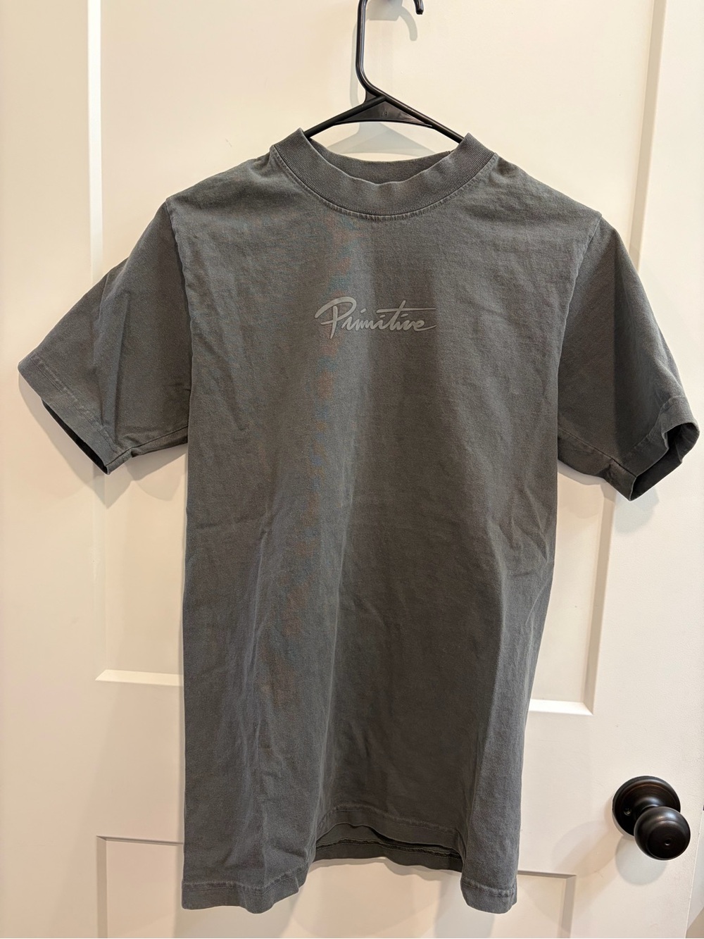 Primitive Gray Short Sleeve Logo Tee